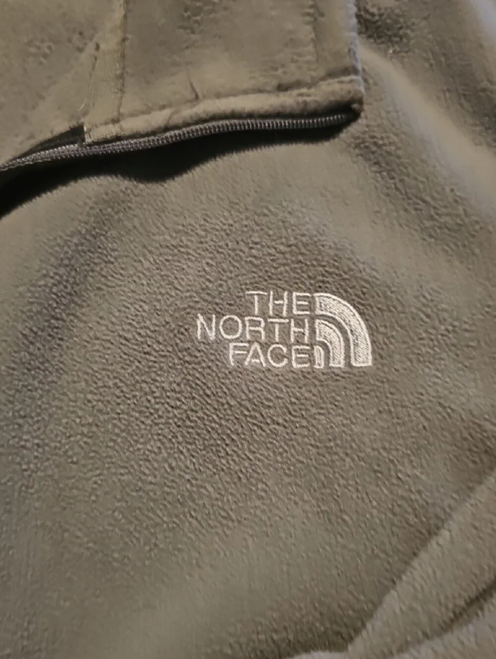 The North Face Fleece Pullover Men Jacket Xlarge Gray Green Sweatshirt